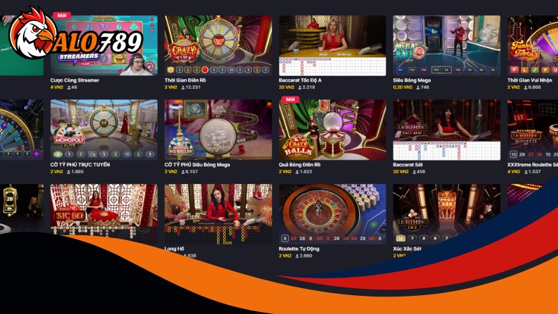 Một số tựa game phổ biến tại Live casino Alo789 nên thử sức Một số tựa game phổ biến tại Live casino Alo789 nên thử sức